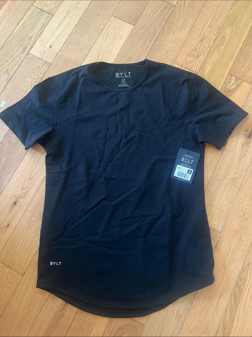 BYLT Basics Black Short Sleeve Crew T-Shirt